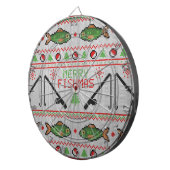 Vis Lelijke Kersttrui Dartbord (Voorkant Rechts)