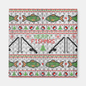 Vis Lelijke Kersttrui Magneet (Voorkant)