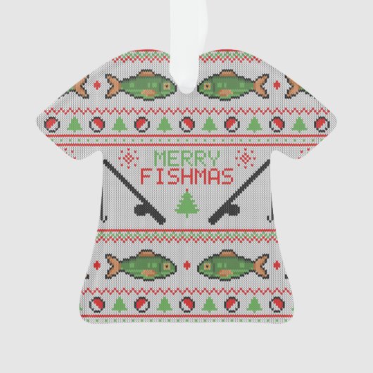 Vis Lelijke Kersttrui Ornament (voorkant)