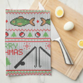Vis Lelijke Kersttrui Theedoek (Quarter Fold)