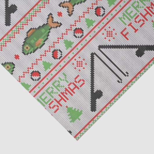 Vis Lelijke Kersttrui Tissuepapier (Detail)