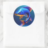 Vis Logo Sticker | Cute & Minimalistische Aquatisc (Tas)