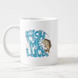 Vis Me Luck Graffiti Baars Kunst Grote Koffiekop
