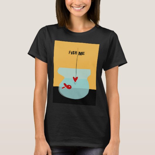 Vis me- met onderschrift t-shirt (Voorkant)
