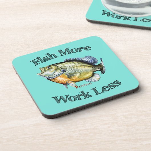 Vis meer panvissen werken minder drankjes onderzetter (Linkerzijde)
