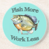 Vis meer panvissen werken minder zandsteen onderzetter (Voorkant)