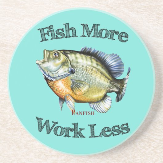 Vis meer panvissen werken minder zandsteen onderzetter (Voorkant)