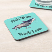 Vis meer vis minder werk bier onderzetter (Linkerzijde)