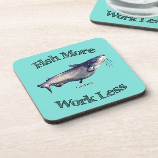 Vis meer vis minder werk bier onderzetter (Linkerzijde)