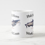 Vis meer vis minder werk grote koffiekop (Voorkant)