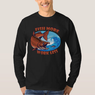 Vis Meer Werk Minder aquatisch Aas Vijver zoutwate T-shirt