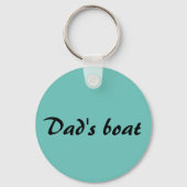 Vis Meer Werk Minder Pas Naam, KLEUR aan Sleutelhanger (Achterkant)