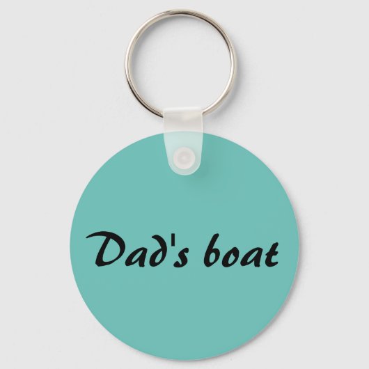 Vis Meer Werk Minder Pas Naam, KLEUR aan Sleutelhanger (Achterkant)