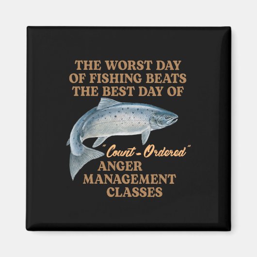Vis Meme Slechtste Visdag Is Beter Dan De Beste Da Magneet (Voorkant)