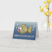 Vis met bubbels uit de Kaart van beide uiteinden (Gele Bloem)