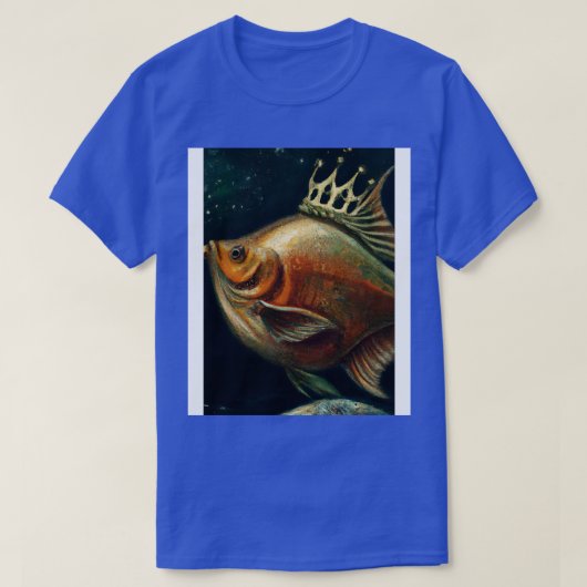 Vis met een kroon 1 t-shirt (Design voorkant)