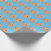 Vis met een scherpe tand cadeaupapier (Hoek)