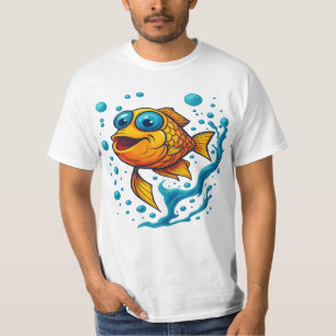 vis met grote ogen t-shirt