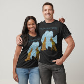 Vis met hond en kat t-shirt (Unisex)