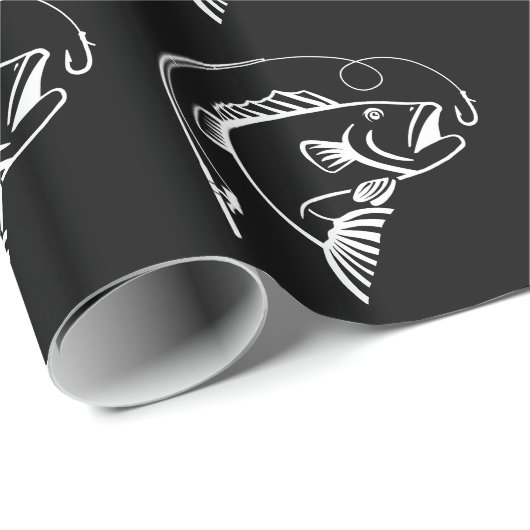 Vis met visstaaf cadeaupapier (Rol Hoek)