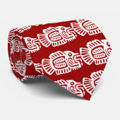 Vis, Mexicaanse hiërogliefen (Maya) Stropdas (Opgerold)