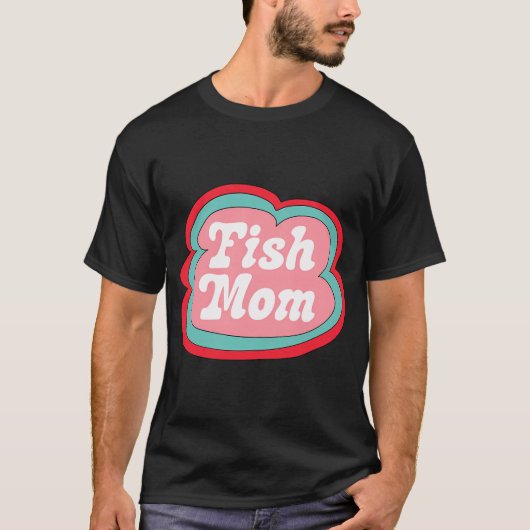 Vis Moeder (Roze op Roze) T-shirt (Voorkant)