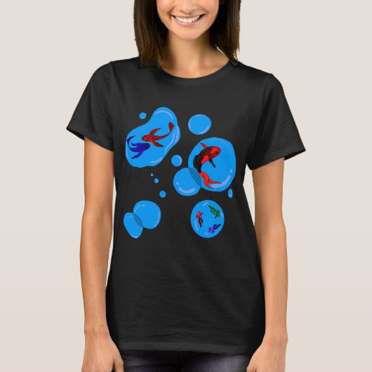 Vis 'n Bubbles T-shirt (Voorkant)