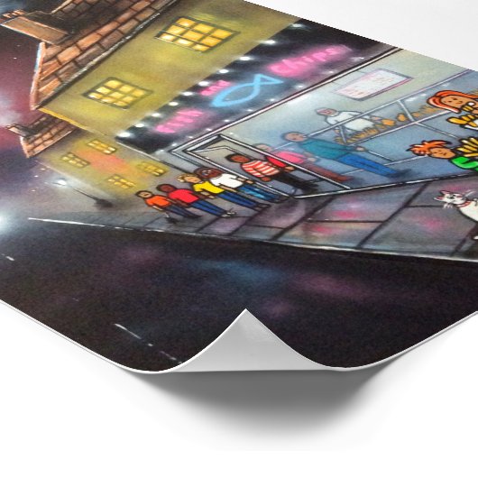 vis "n chips poster (Hoek)