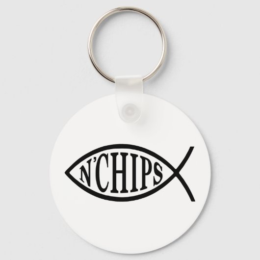 vis N' Chips vis Sleutelhanger (Voorkant)