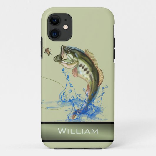 Vis Naam Springende Vis Case-Mate iPhone Case (Achterkant)