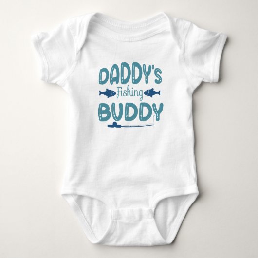 Vis Nieuwgeboren Cadeau, Papa Vis Buddy Romper (Voorkant)