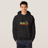 Vis noodlijdende  Retro Style Sunset Fish Ta Hoodie (Voorkant volledig)