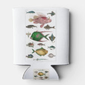 vis, oceaan, schattig, zee, water, dieren, visseri blikjeskoeler (Achterkant)