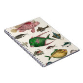 vis, oceaan, schattig, zee, water, dieren, visseri notitieboek (Rechterzijde)