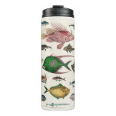 vis, oceaan, schattig, zee, water, dieren, visseri thermosbeker (Voorkant)