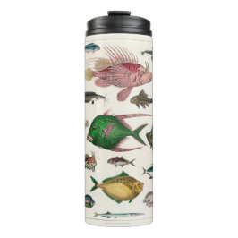 vis, oceaan, schattig, zee, water, dieren, visseri thermosbeker