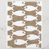 Vis of schaal- en schelpdieren, gevlochten of menu (Achterkant)