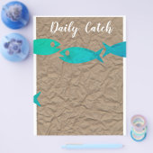 Vis of schaal- en schelpdieren, gevlochten of menu (Enkel)