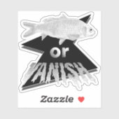 Vis of Vanish Sticker - Monochroom (Vel)