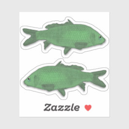 Vis of Vis Sticker Set - Groen