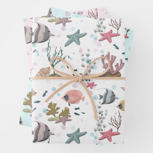 Vis onder de Zee Inpakpapier Vel (In situ)