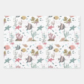 Vis onder de Zee Inpakpapier Vel (Voorkant)