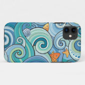 Vis onder het golfpatroon Case-Mate iPhone case (Achterkant (horizontaal))
