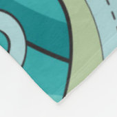 Vis onder het golfpatroon fleece deken (Hoek)