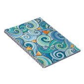 Vis onder het golfpatroon notitieboek (Rechterzijde)