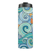 Vis onder het golfpatroon thermosbeker (Voorkant)