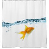 Vis onder het waterdouchergordijn douchegordijn (Voorkant)
