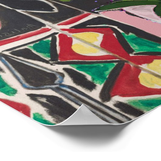 Vis onder Venster, na Matisse Poster (Hoek)