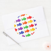 Vis, onderwater, dier ronde sticker (Envelop)