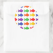 Vis, onderwater, dier ronde sticker (Tas)